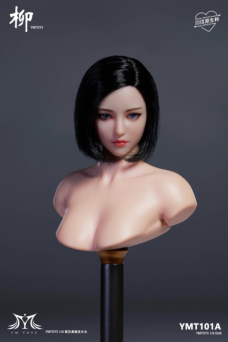 Female - NEW PRODUCT: YMToys - movable eye Asian female head sculpture "Liu" (YMT101) 0243