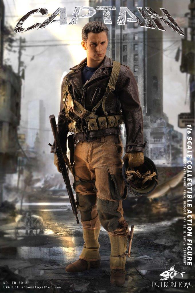 WWII - NEW PRODUCT: Fish Bone Toys - America World War II Captain 1/6 Action Figure [FB-Z013] 0348
