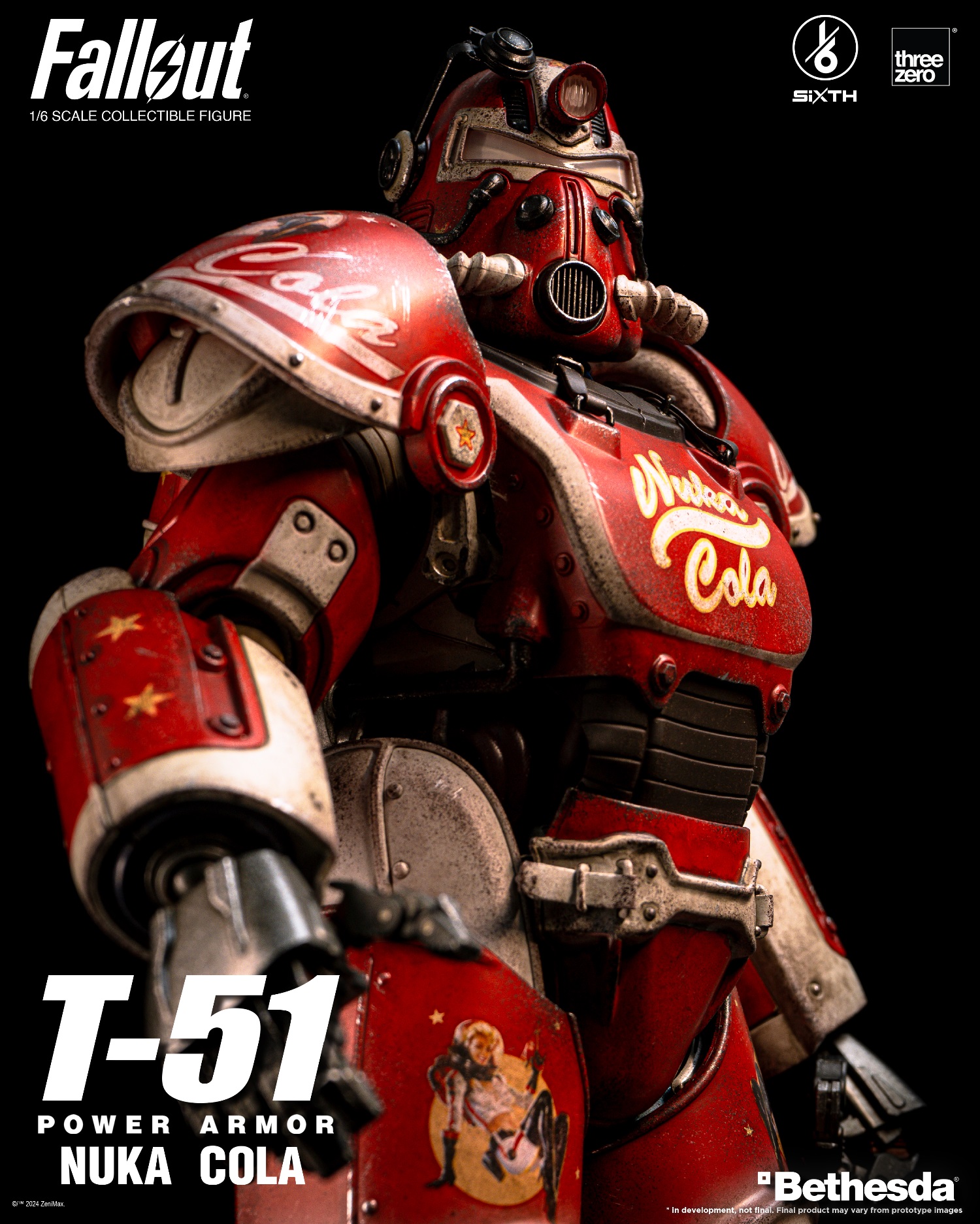 FallOut - NEW PRODUCT: ThreeZero - Fallout: T-51 Nuka-Cola Power Armor #3Z0773 04200