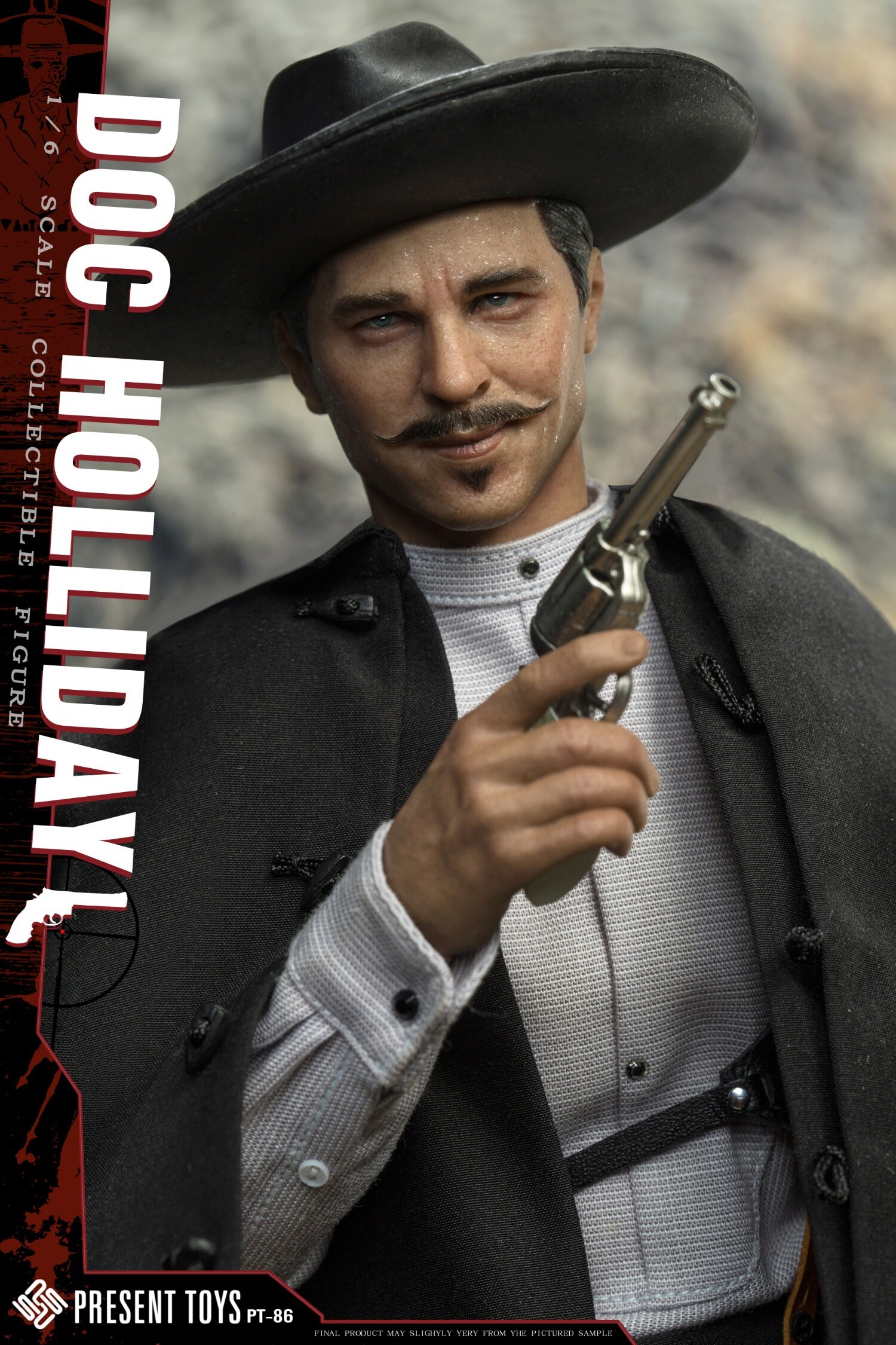 western - NEW PRODUCT: PRESENT TOYS - Legendary Gunner Doc Holliday (PT-86) 04215