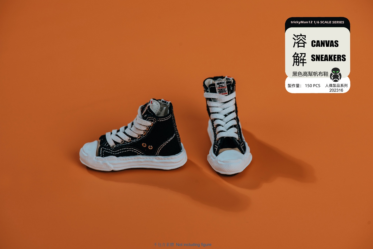 Shoes - NEW PRODUCT: trickyMan12 -CITYBOY style clothing set #202317 & black high-top canvas dissolving shoes #202316 0972