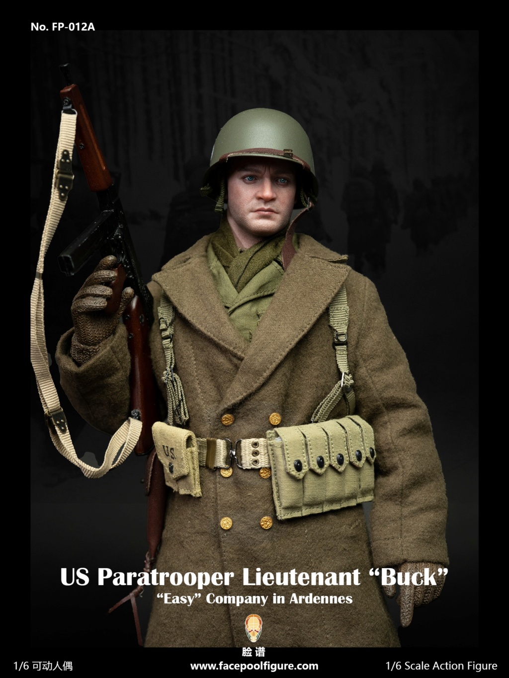 NEW PRODUCT: Facepool: 1/6 Scale US Paratrooper Lieutenant “Buck” (FP012A & B) (2 versions) 10140010