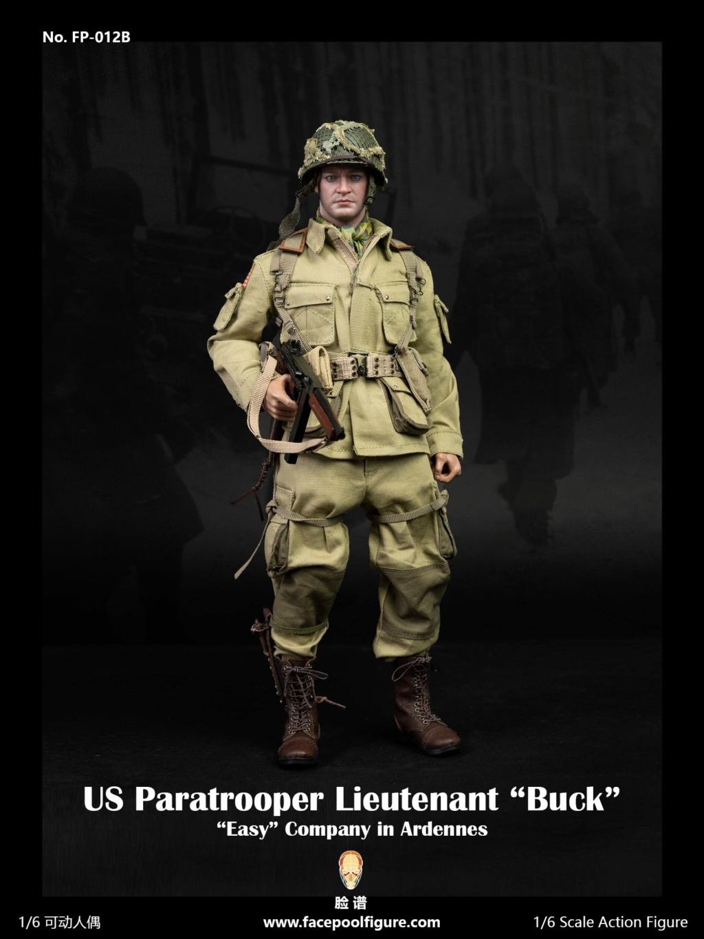 Historical - NEW PRODUCT: Facepool: 1/6 Scale US Paratrooper Lieutenant “Buck” (FP012A & B) (2 versions) 10140810
