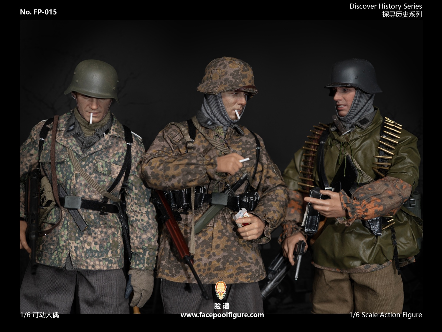 military - NEW PRODUCT: FacePoolFigures - Exploring History Series – Ardennes Soldier Duo #FP015A/B/C 10196