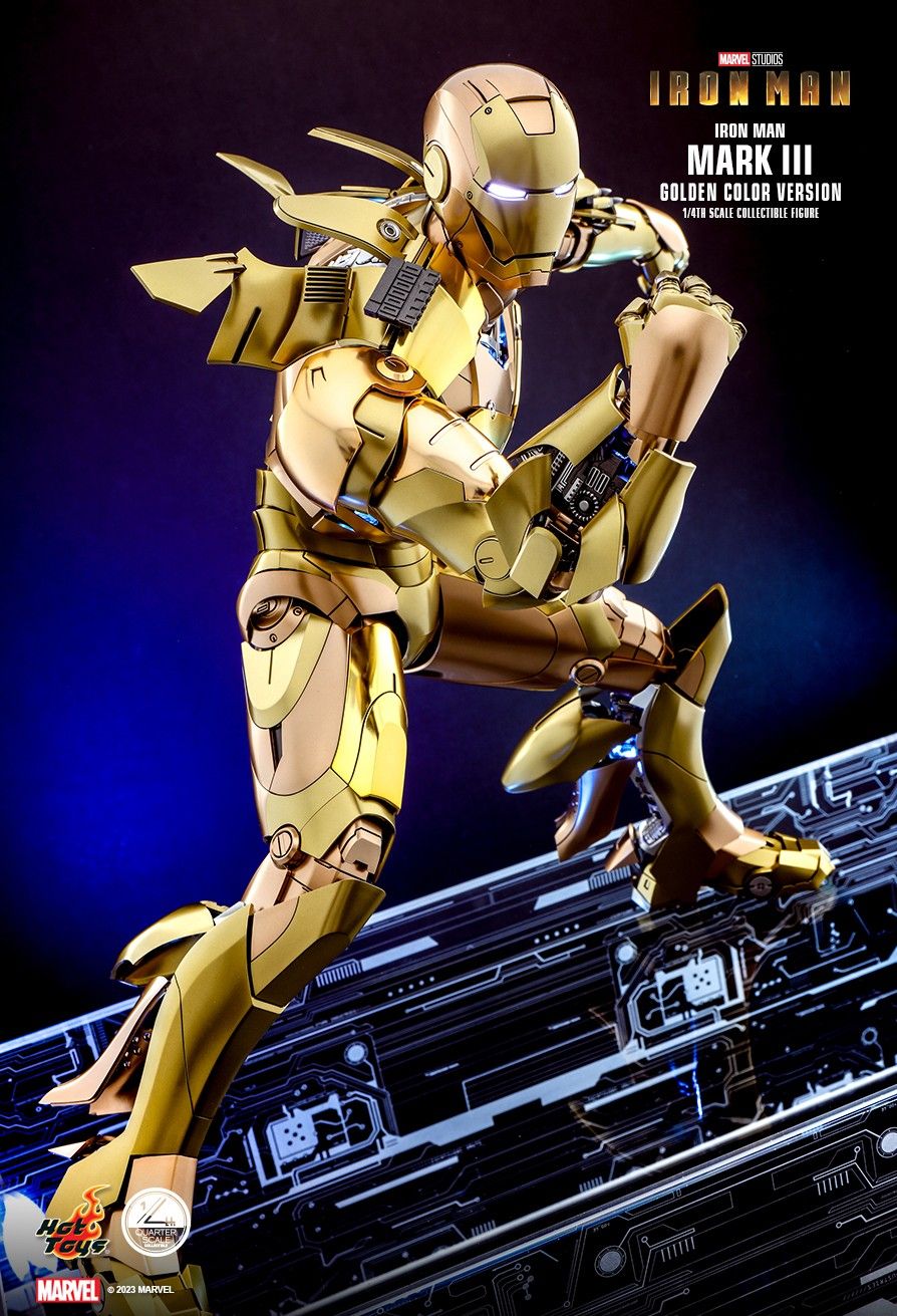 MarkIII - NEW PRODUCT: HOT TOYS: IRON MAN IRON MAN MARK III (GOLDEN COLOR VERSION) 1/4TH SCALE COLLECTIBLE FIGURE 1081