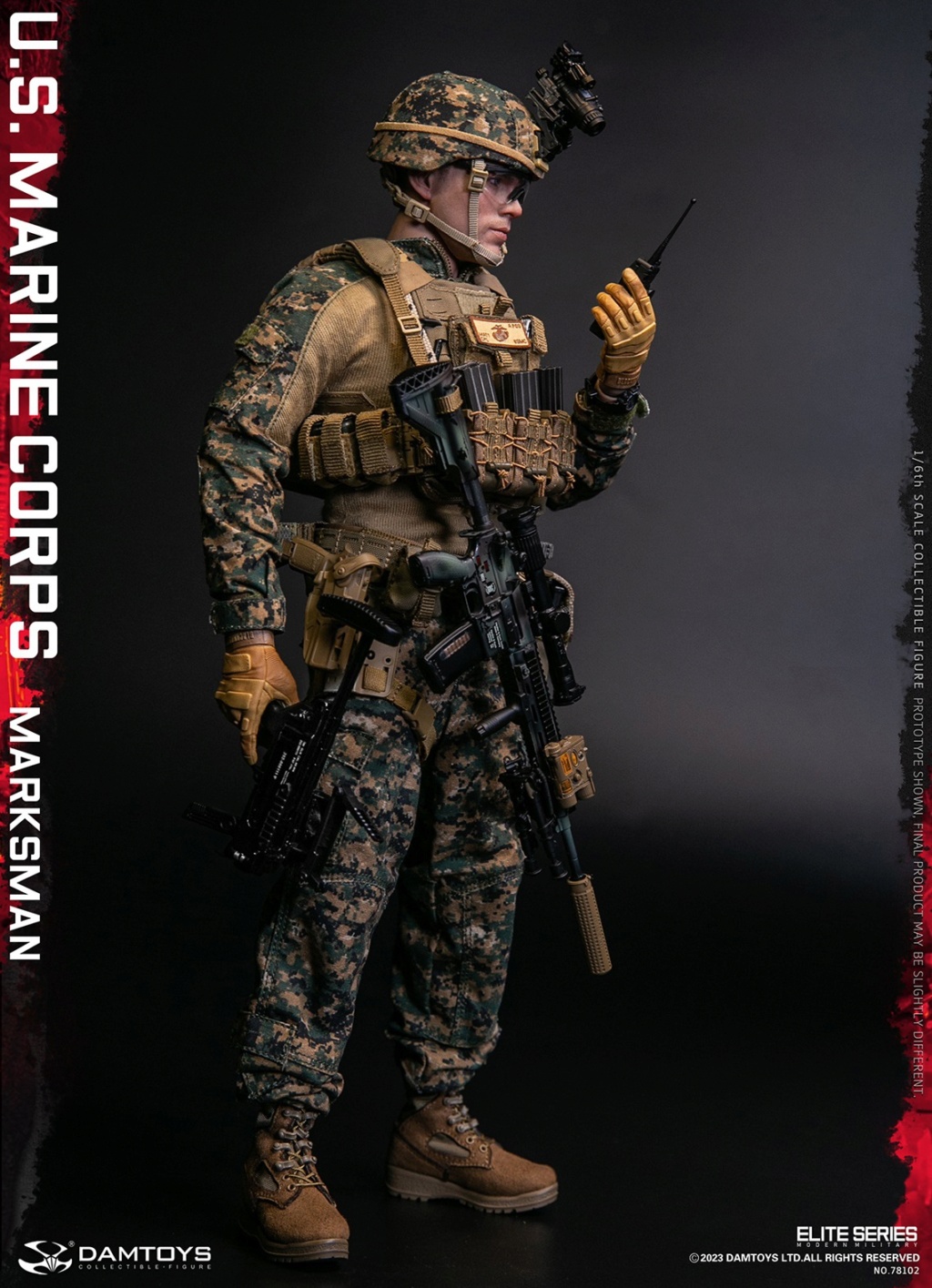 Male - NEW PRODUCT: DAMTOYS: 78102 1/6 Scale U.S. Marine Corps Marksman 12285410