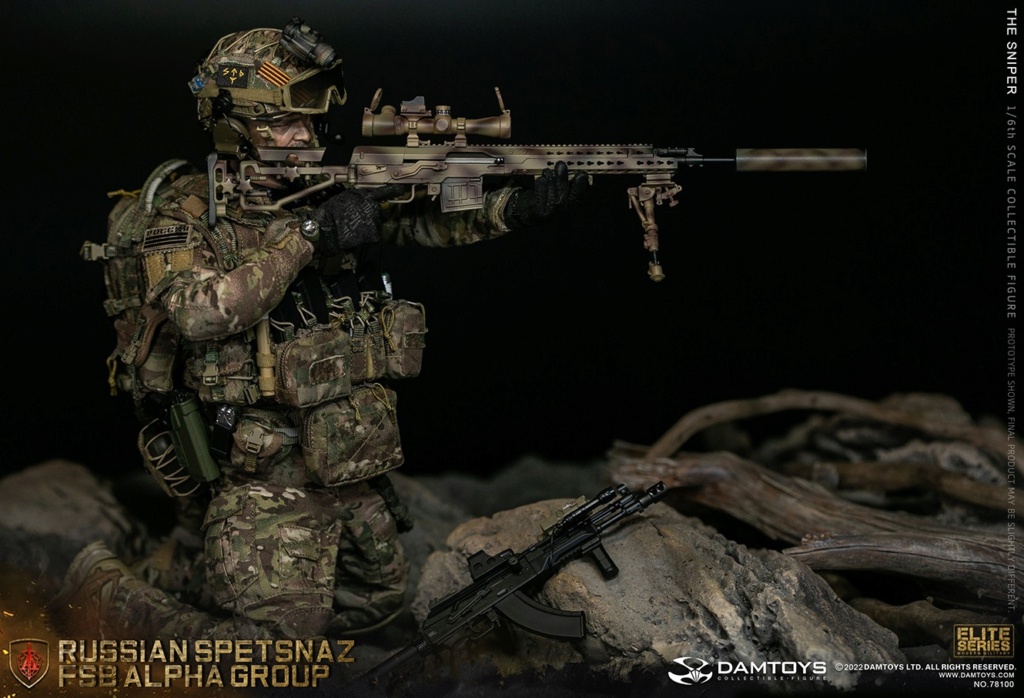 Russian - NEW PRODUCT: DAMTOYS : 1/6 RUSSIAN SPETSNAZ FSB ALPHA GROUP SNIPER Action Figure 12431410