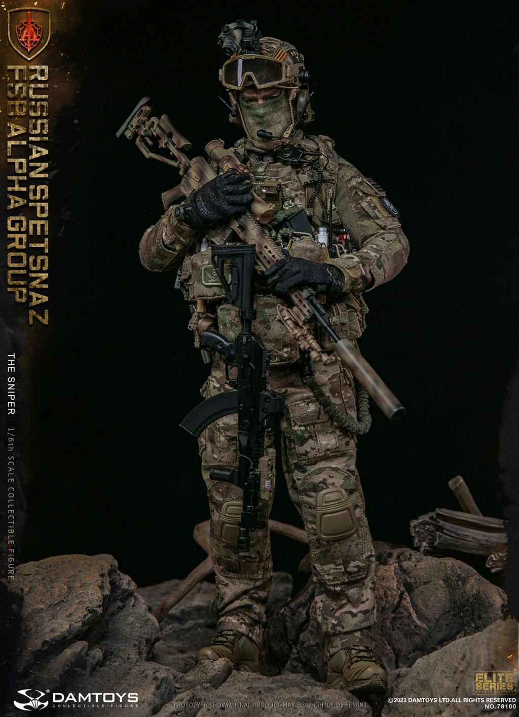 Russian - NEW PRODUCT: DAMTOYS : 1/6 RUSSIAN SPETSNAZ FSB ALPHA GROUP SNIPER Action Figure 12431910