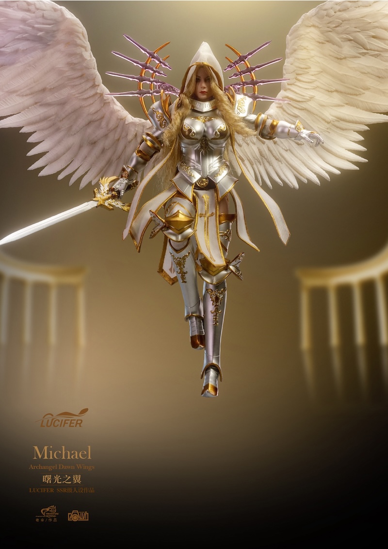 Armor - NEW PRODUCT: Lucifer - 1/12 "Wings of Dawn—Michael" - Archangel Gold Armor/Silver Armor Version LXF2311A/B/C 13190