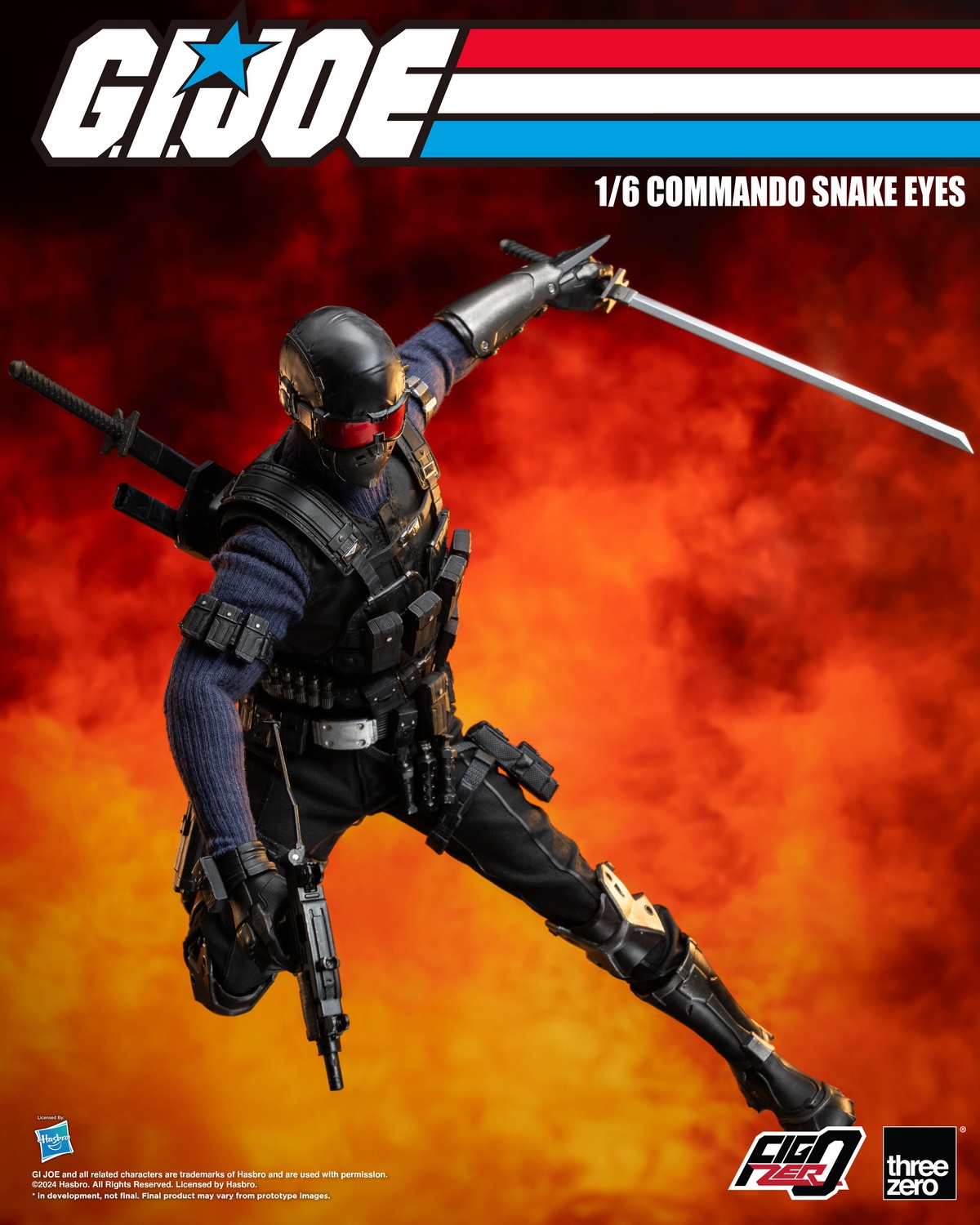 Figzero - NEW PRODUCT: Threezero - FigZero "GI Joe Special Forces" - Commander Snake Eyes 13222
