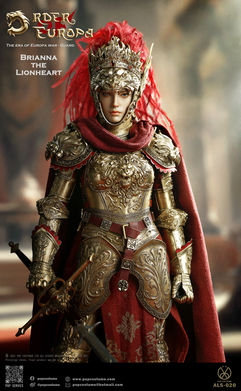 POPCOSTUME - NEW PRODUCT: POP COSTUME: 1/6 Europa War Vol.4 - Brianna - The Lionheart Queen 100% Copper & Throne #ALS-020/ALS-021 13550810