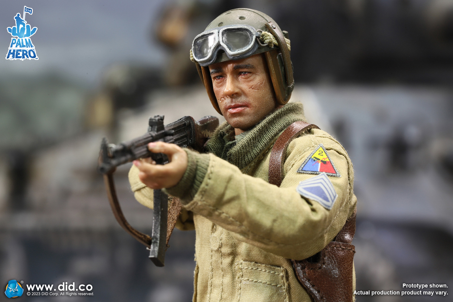 WWII - NEW PRODUCT: DID - 1/12 Pocket Hero Series Commander "Sherman" of the Second Armored Division of the US Army in World War II (#XA80019) 1369