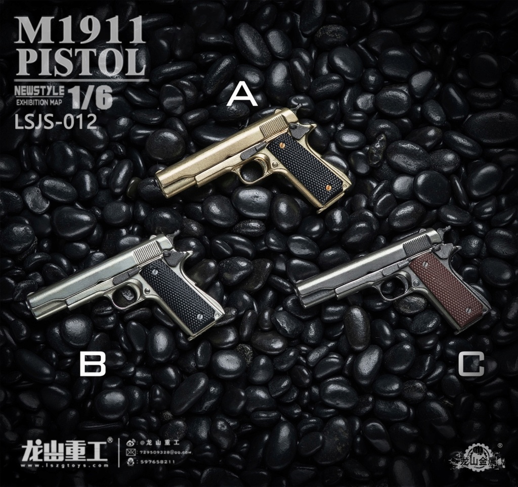 M1911 - NEW PRODUCT: Longshan Metal: LSJS-011 1/6 Scale die-casting Desert Eagle & LSJS-012 1/6 Scale die-casting M1911 14252410