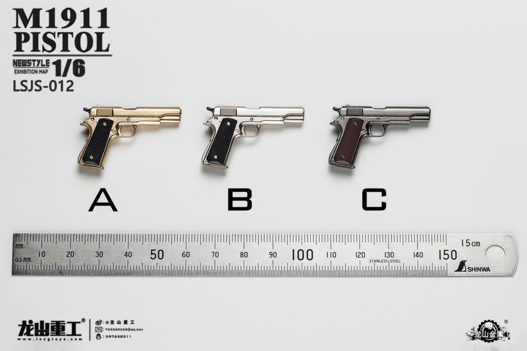 NEW PRODUCT: Longshan Metal: LSJS-011 1/6 Scale die-casting Desert Eagle & LSJS-012 1/6 Scale die-casting M1911 14255410