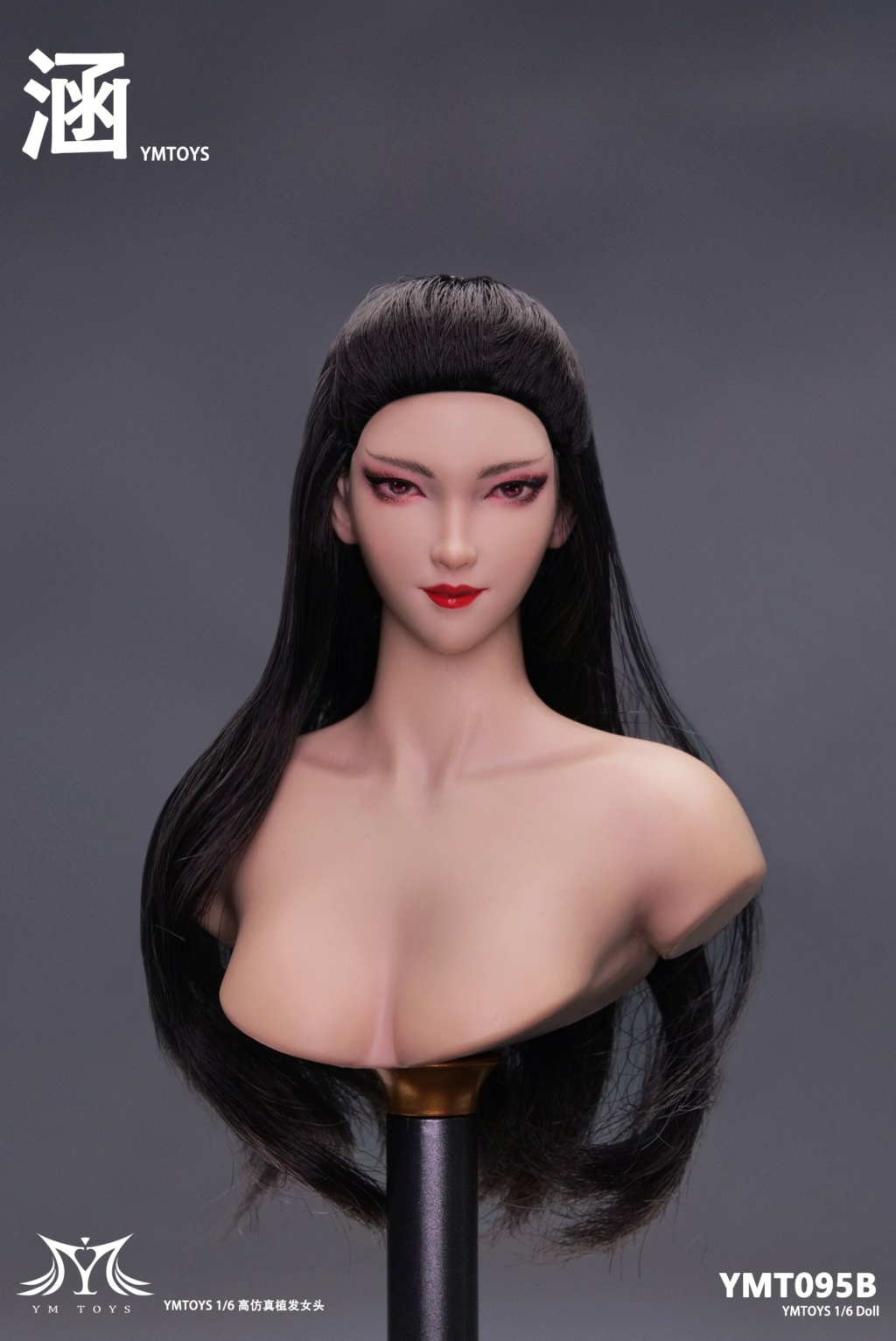 NEW PRODUCT: YMToys: 1/6 hair transplant female head carving Han (YMT095) ​​King (YMT096) 14293610