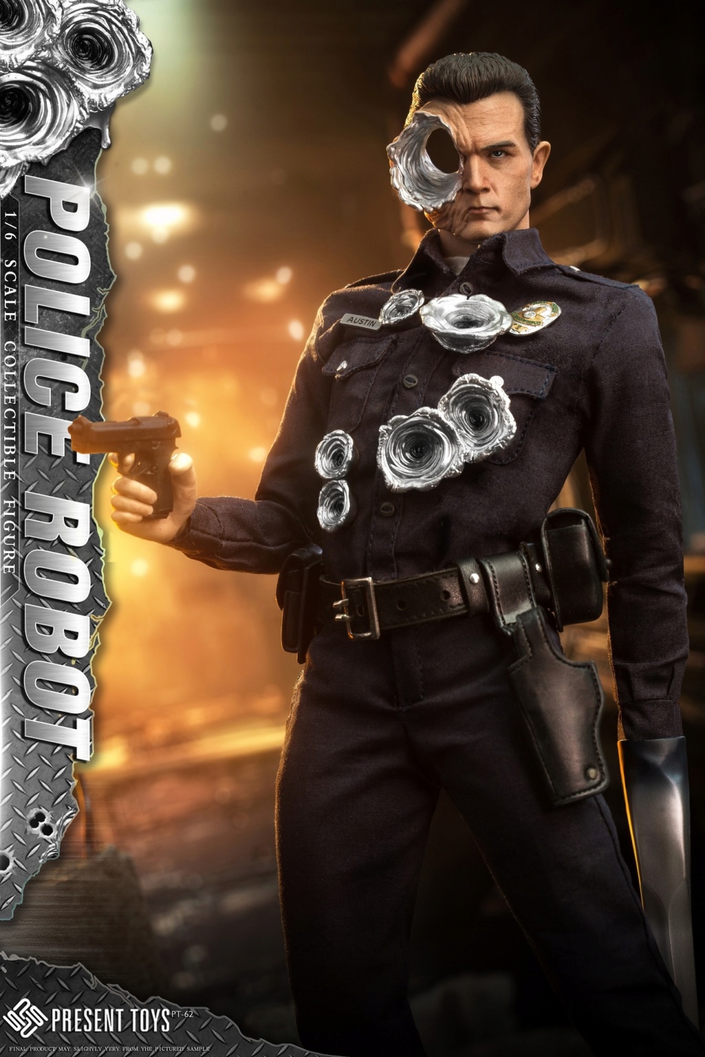 Sci-Fi - NEW PRODUCT: Present Toys: 1/6 Robot Police T1000 Action Figure #PT-sp62 14542510