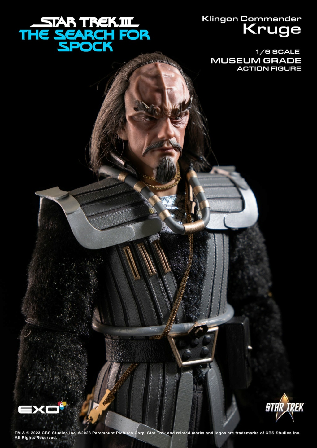NEW PRODUCT: EXO-6: Star Trek III: The Search For Spock: Klingon Commander Kruge 1/6 scale action figure 1463