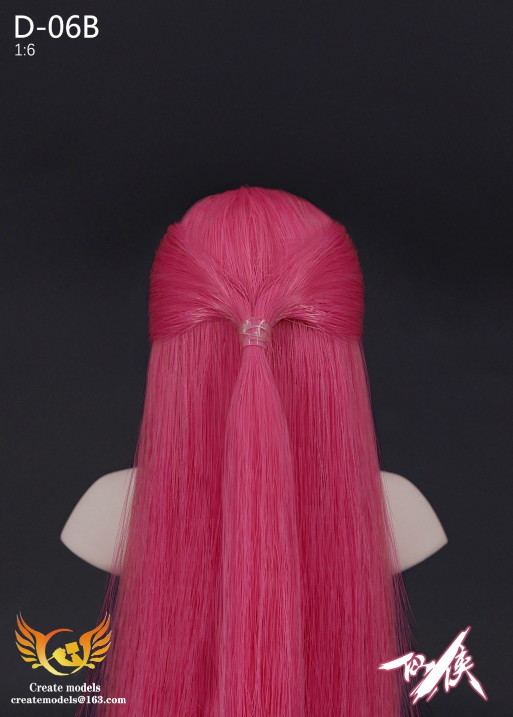 NEW PRODUCT: Createmodels: 1/6 Xianxia series female head - AB two hair colors (D-06) 15341210