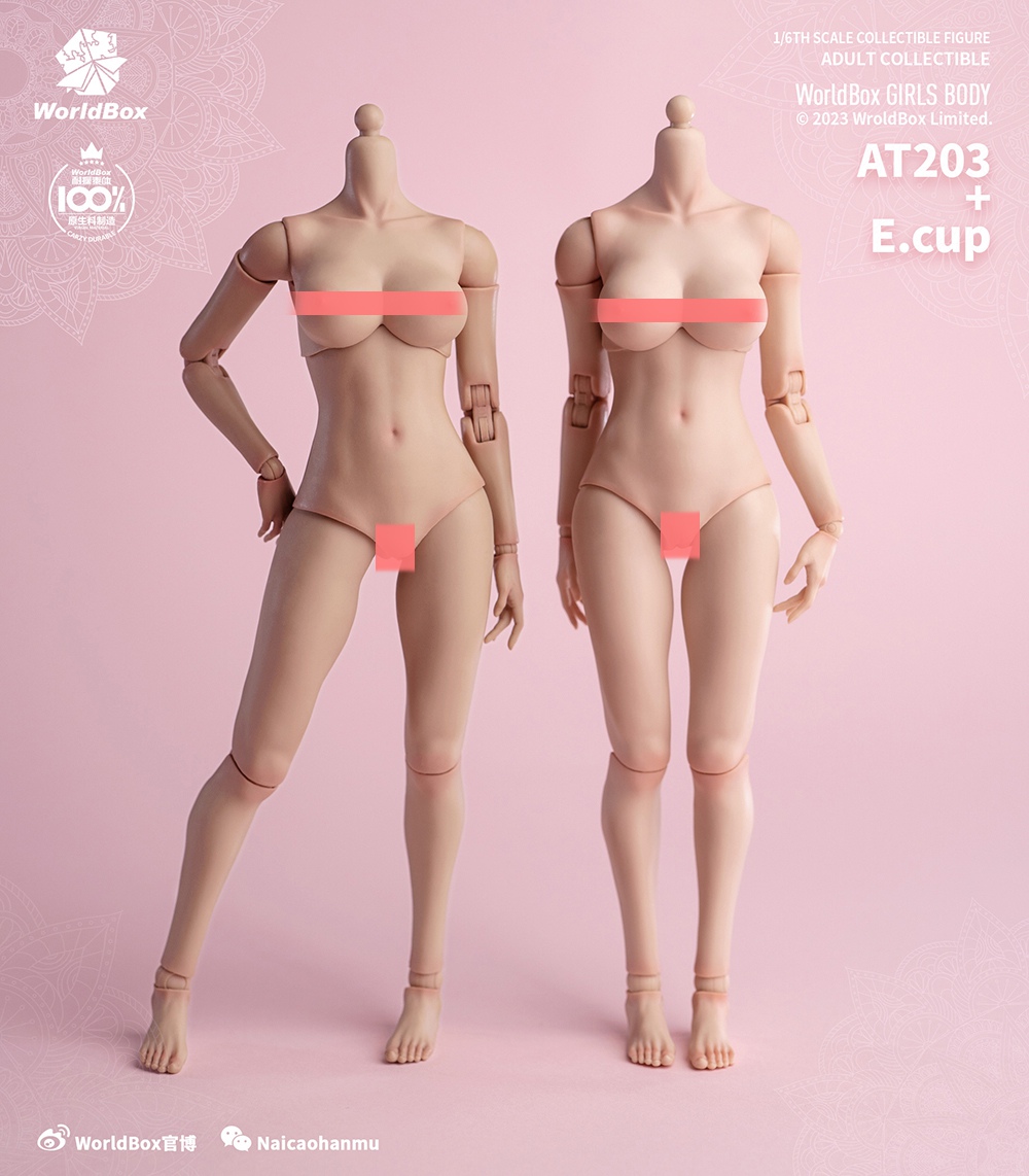 accessory - NEW PRODUCT: Worldbox: 1/6 female body interchangeable bust chest piece (different bust sizes) 16115010