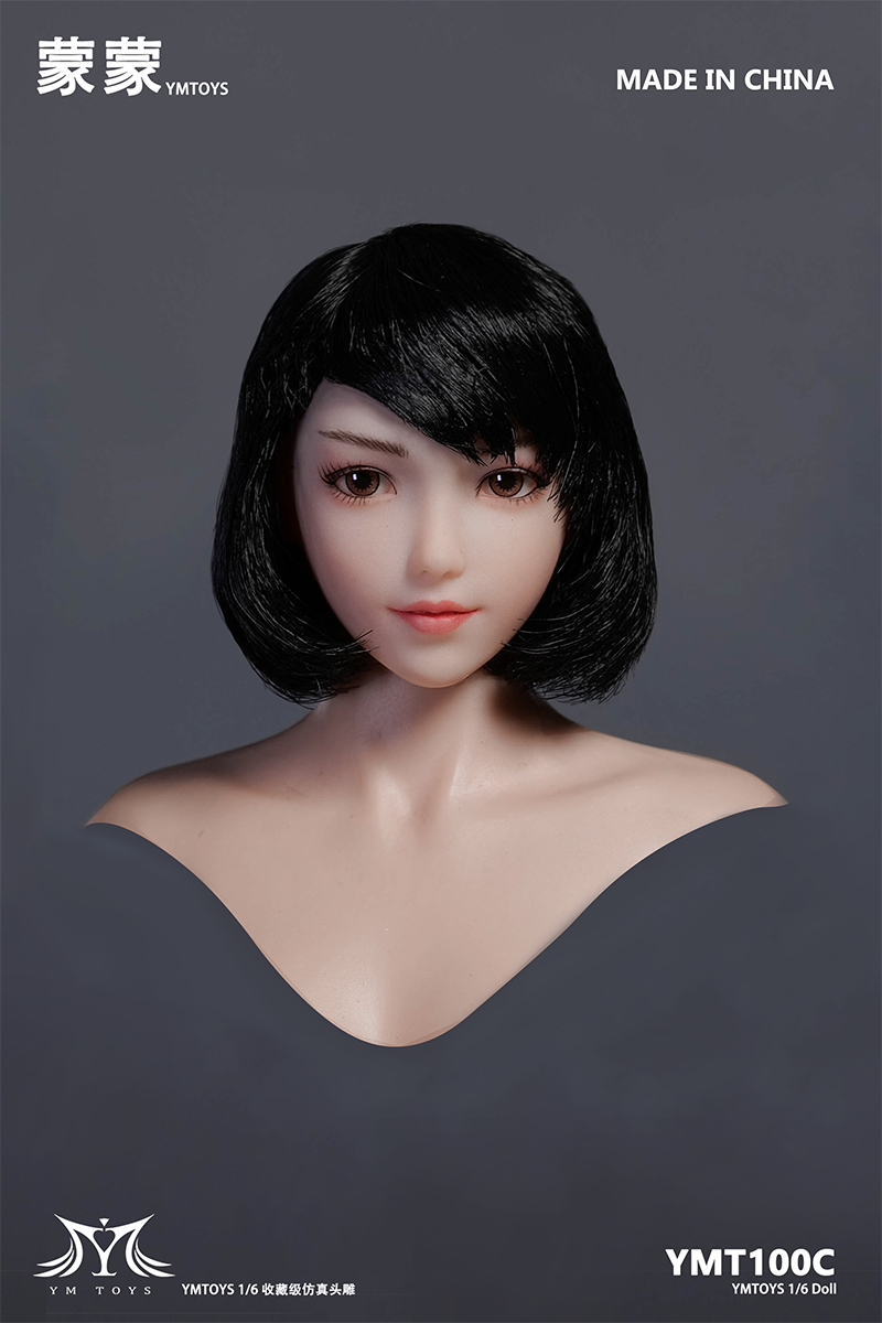 accessory - NEW PRODUCT: YMToys: 1/6 Asian moving eye female head sculpture Mongolian YMT100 17033513