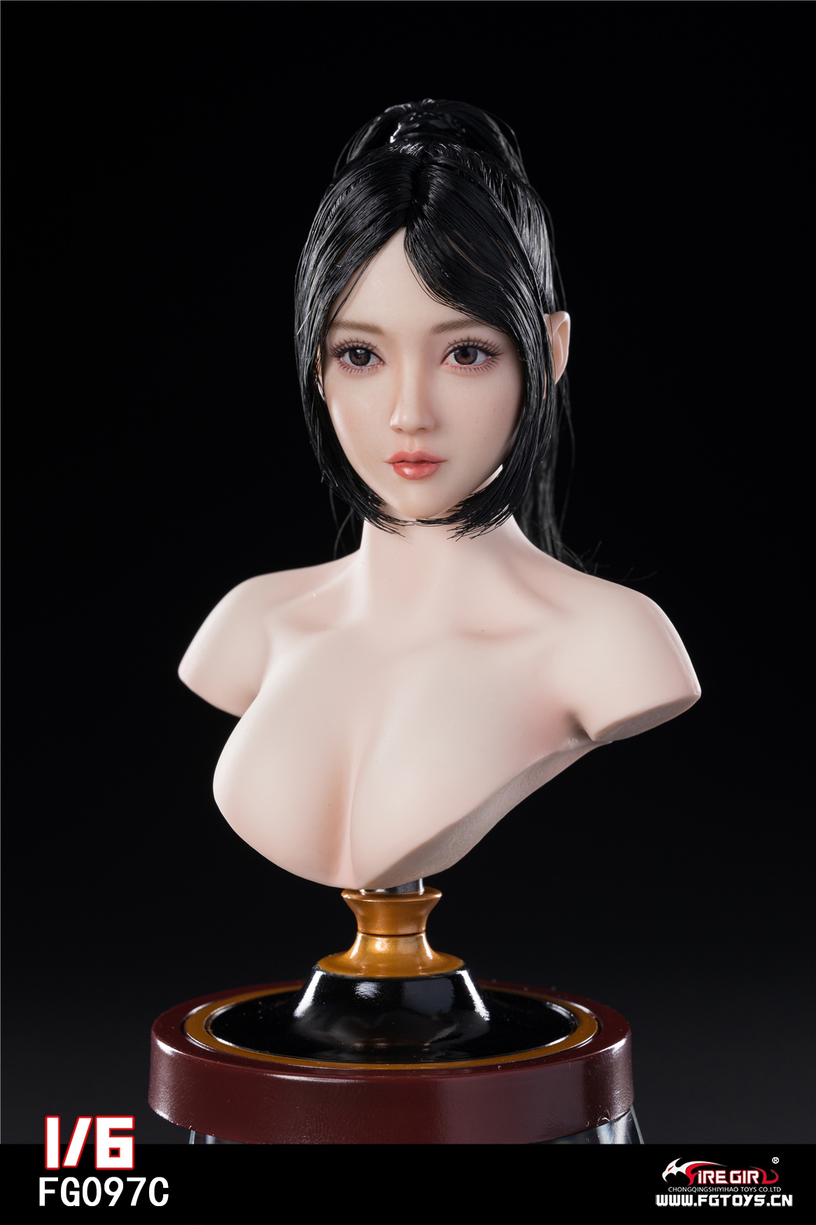 firegirl - NEW PRODUCT: Fire Girl Toys: Asian Girl Head Sculpture (FG097A/FG097B/FG097C) 1749