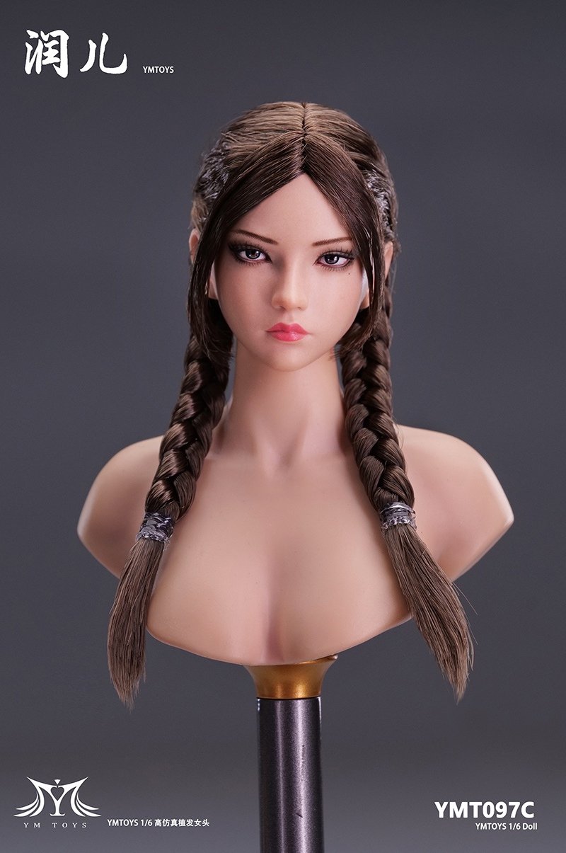 NEW PRODUCT: 1/6 Asian Female Head Sculpt Runer YMT097/ Concubine with Movable Eyes YMT098 17532010