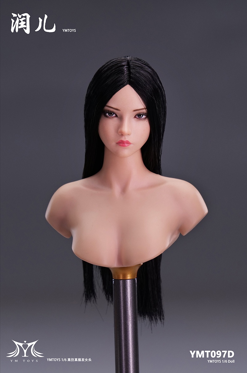 NEW PRODUCT: 1/6 Asian Female Head Sculpt Runer YMT097/ Concubine with Movable Eyes YMT098 17532510