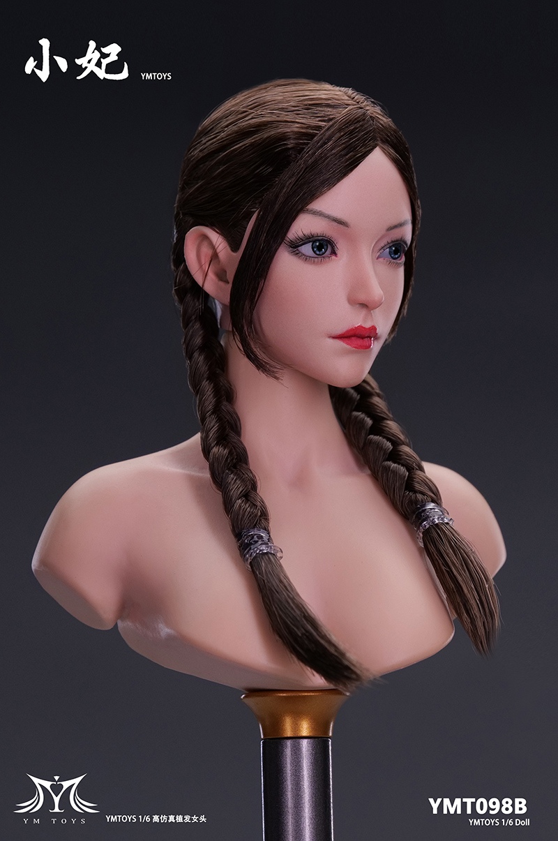 headsculpt - NEW PRODUCT: 1/6 Asian Female Head Sculpt Runer YMT097/ Concubine with Movable Eyes YMT098 17535610