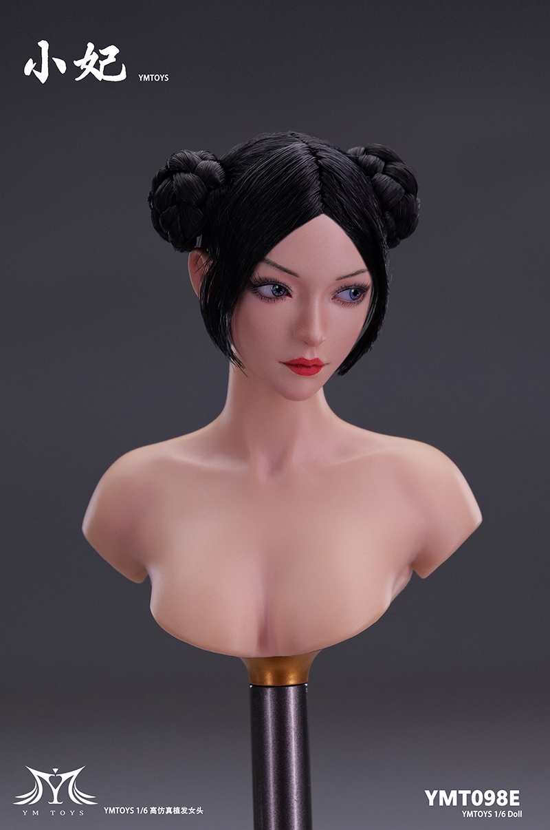 Female - NEW PRODUCT: 1/6 Asian Female Head Sculpt Runer YMT097/ Concubine with Movable Eyes YMT098 17542010