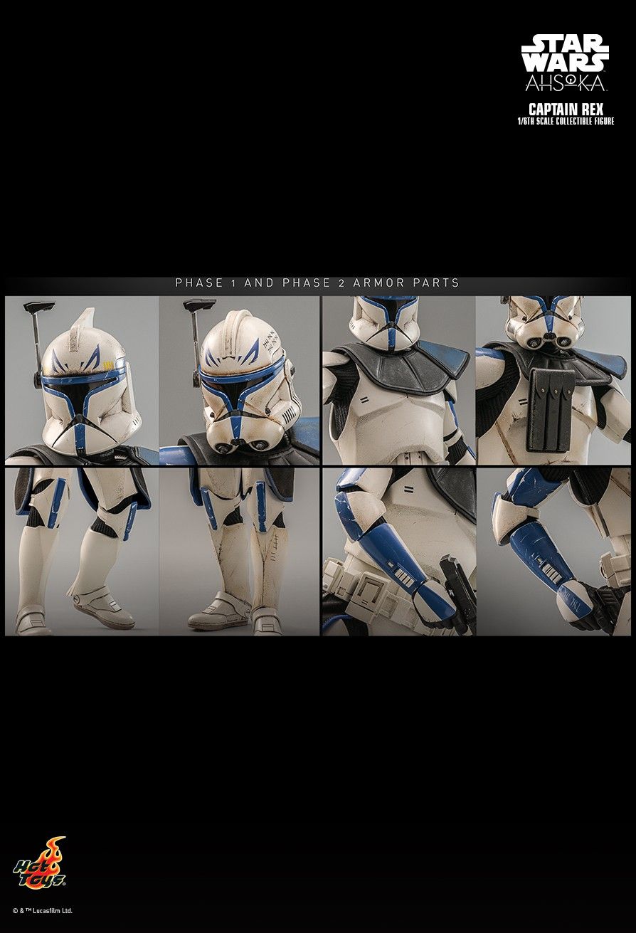 NEW PRODUCT: HOT TOYS: STAR WARS: AHSOKA™: CAPTAIN REX™ 1/6TH SCALE COLLECTIBLE FIGURE 1891