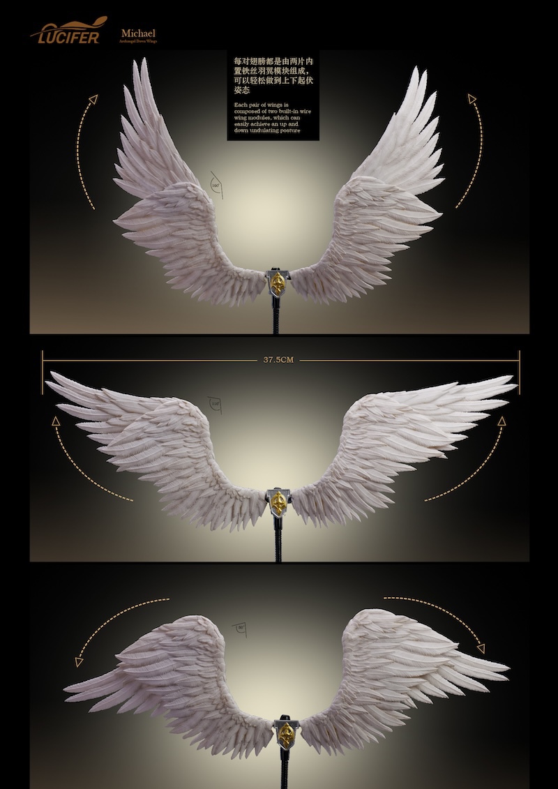 NEW PRODUCT: Lucifer - 1/12 "Wings of Dawn—Michael" - Archangel Gold Armor/Silver Armor Version LXF2311A/B/C 19106