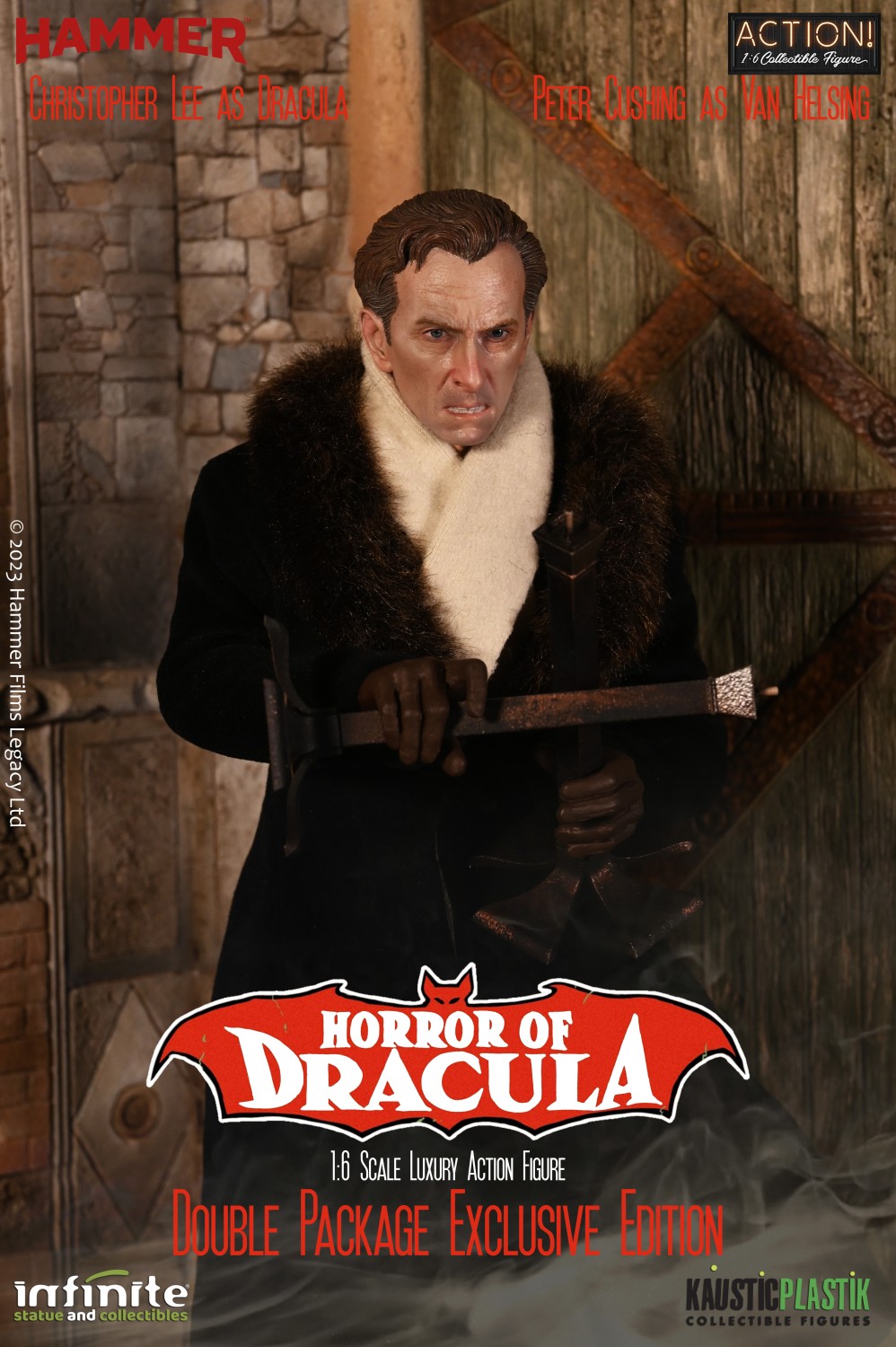 InfiniteStatue - NEW PRODUCT: Kaustic Plastik & Infinite Statue: 1/6 scale Horror Of Dracula: Dracula & Van Helsing action figures 2015