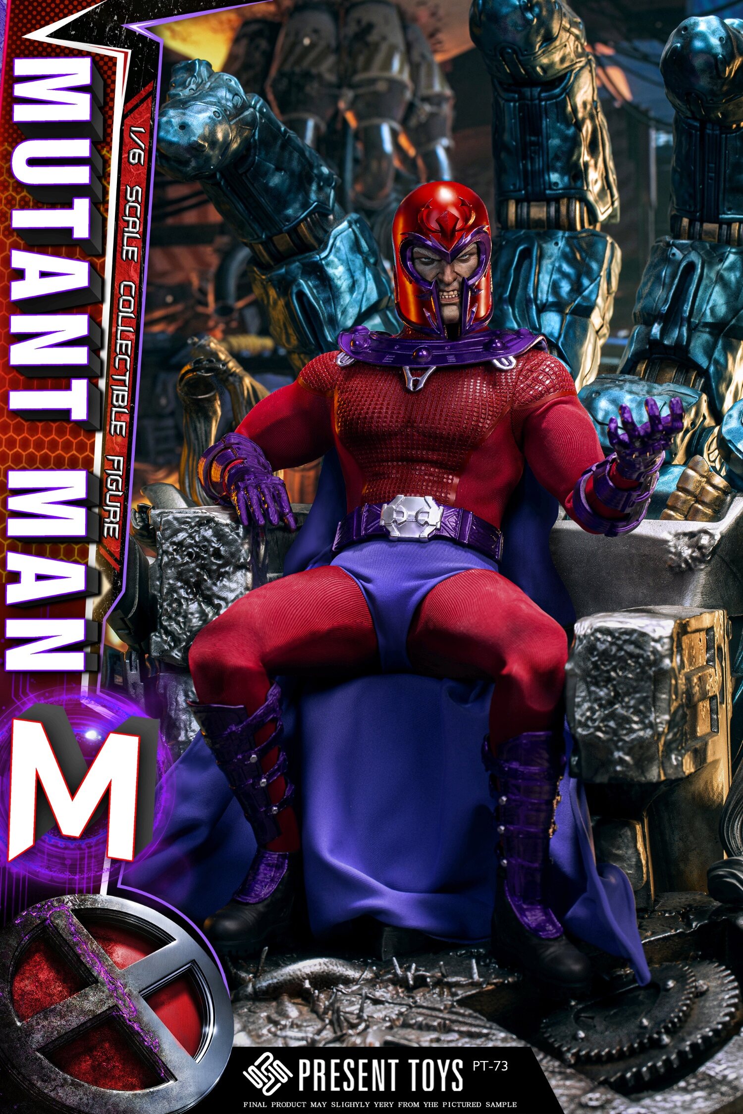 NEW PRODUCT: Present Toys SP72 1/6 Scale MUTANT MAN M REGULAR AND DX VERSIONS AND THRONE 2063