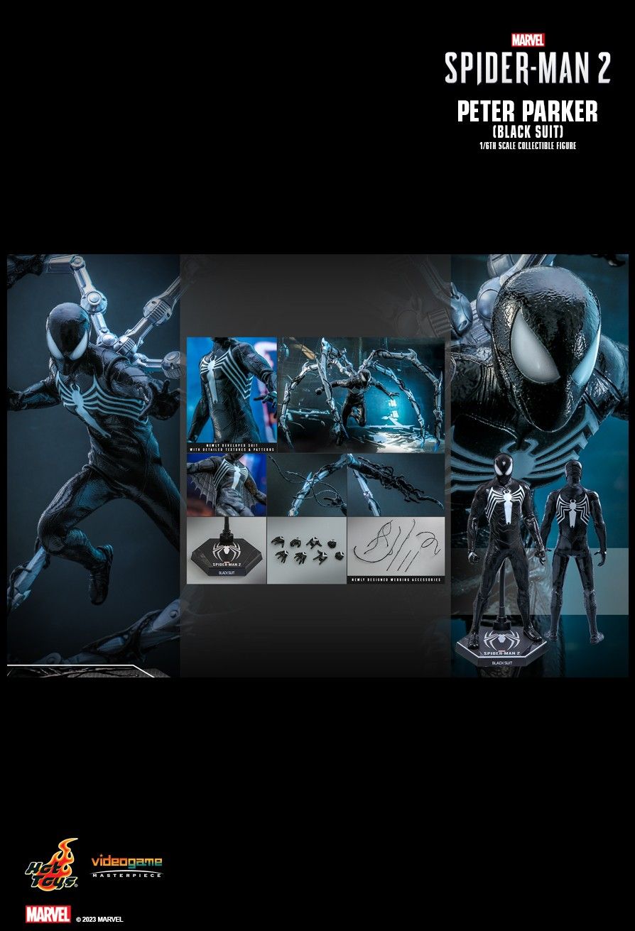 Movie - NEW PRODUCT: HOT TOYS: MARVEL'S SPIDER-MAN 2: PETER PARKER (BLACK SUIT) 1/6TH SCALE COLLECTIBLE FIGURE 2132