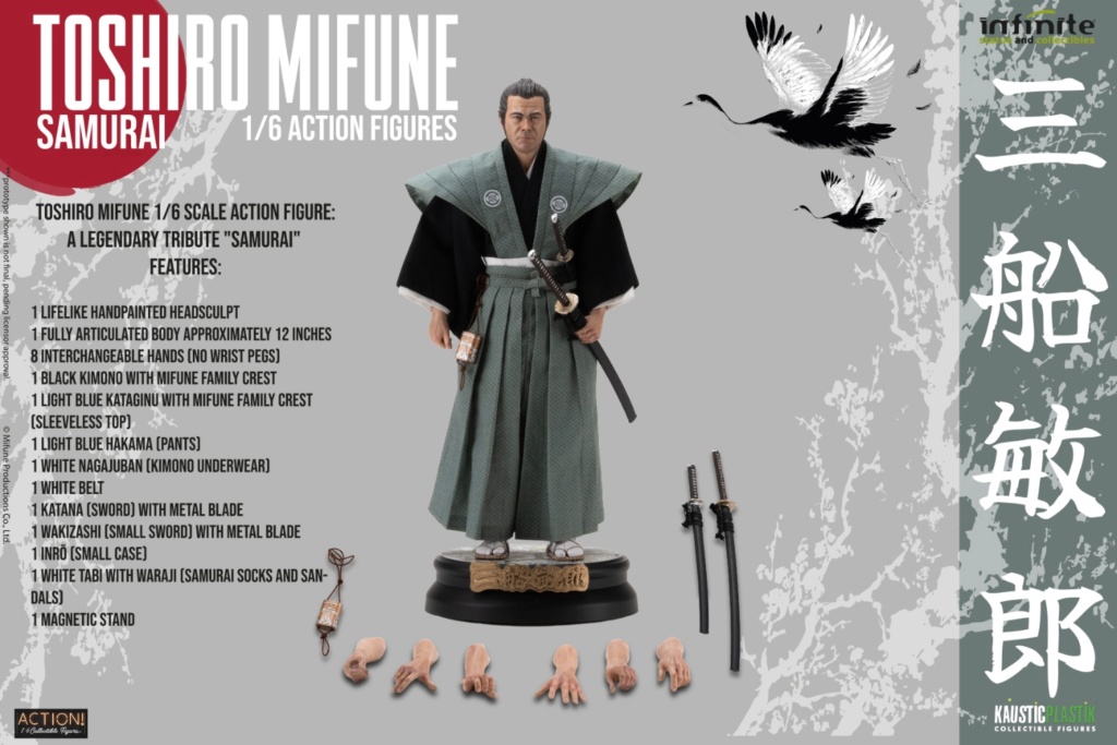 NEW PRODUCT: Infinite Statue & Kaustic Plastik: 1/6 scale TOSHIRO MIFUNE RONIN, SAMURAI & SAMURAI DELUXE DOUBLE PACK action figure 22510210