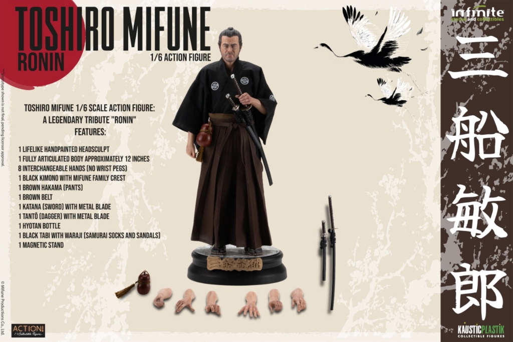 NEW PRODUCT: Infinite Statue & Kaustic Plastik: 1/6 scale TOSHIRO MIFUNE RONIN, SAMURAI & SAMURAI DELUXE DOUBLE PACK action figure 22515312