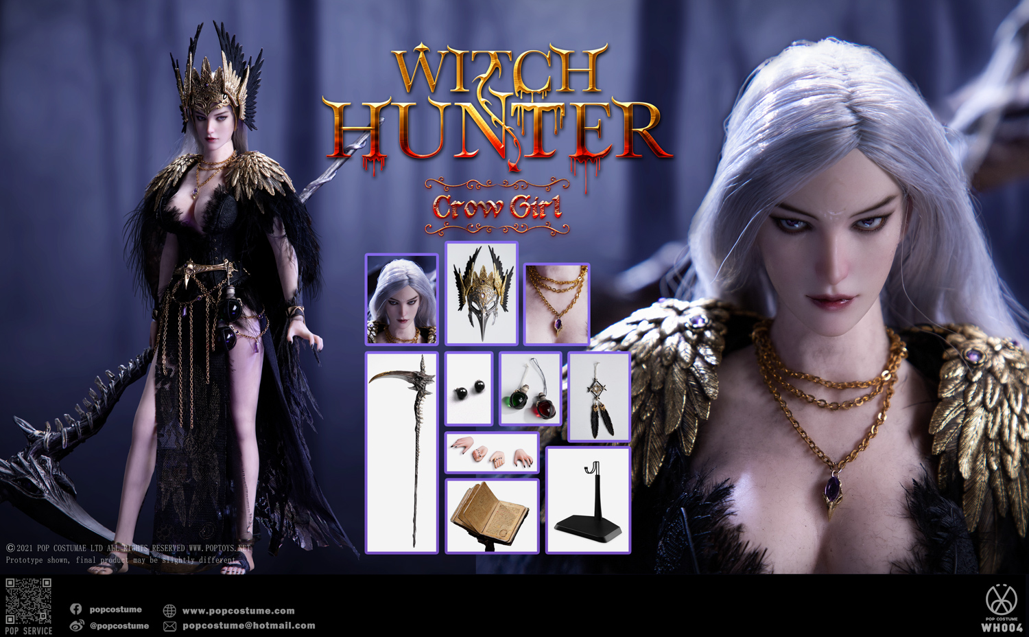 WitchHunterSeries - NEW PRODUCT: POP COSTUME - Witch Hunter Series - Crow Girl Standard/Deluxe (WH004/WH005) 3032