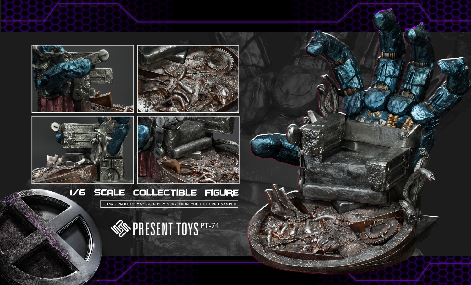 NEW PRODUCT: Present Toys SP72 1/6 Scale MUTANT MAN M REGULAR AND DX VERSIONS AND THRONE 3123
