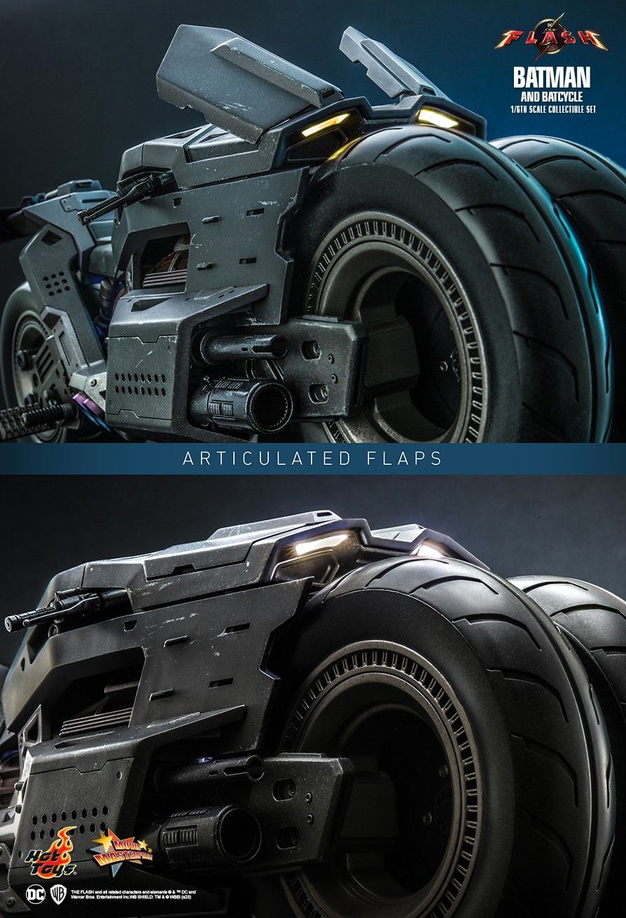 NEW PRODUCT: HOT TOYS: THE FLASH: BATMAN 1/6TH SCALE COLLECTIBLE FIGURE (standard) & (Deluxe includes Batcycle) & BATCYCLE 345