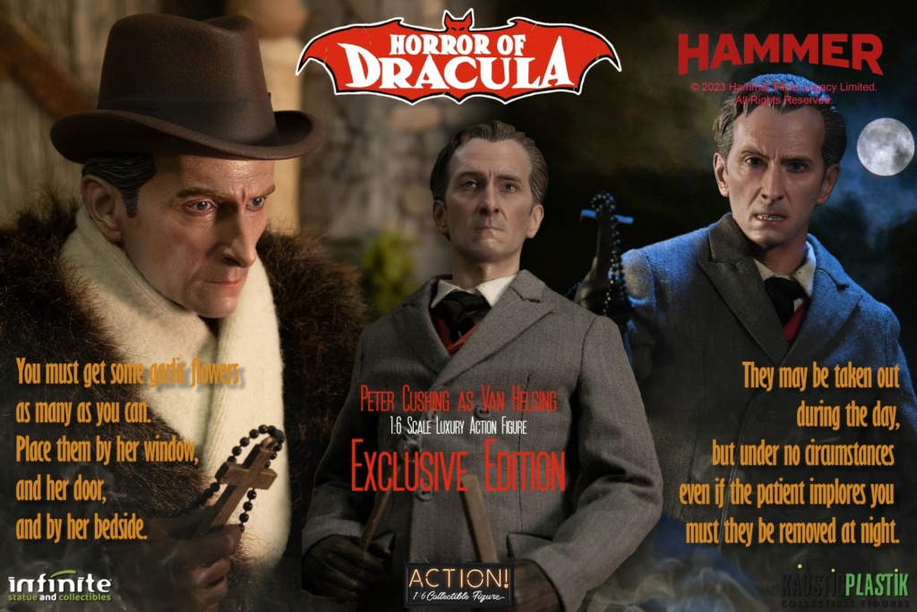 NEW PRODUCT: Kaustic Plastik & Infinite Statue: 1/6 scale Horror Of Dracula: Dracula & Van Helsing action figures 3511