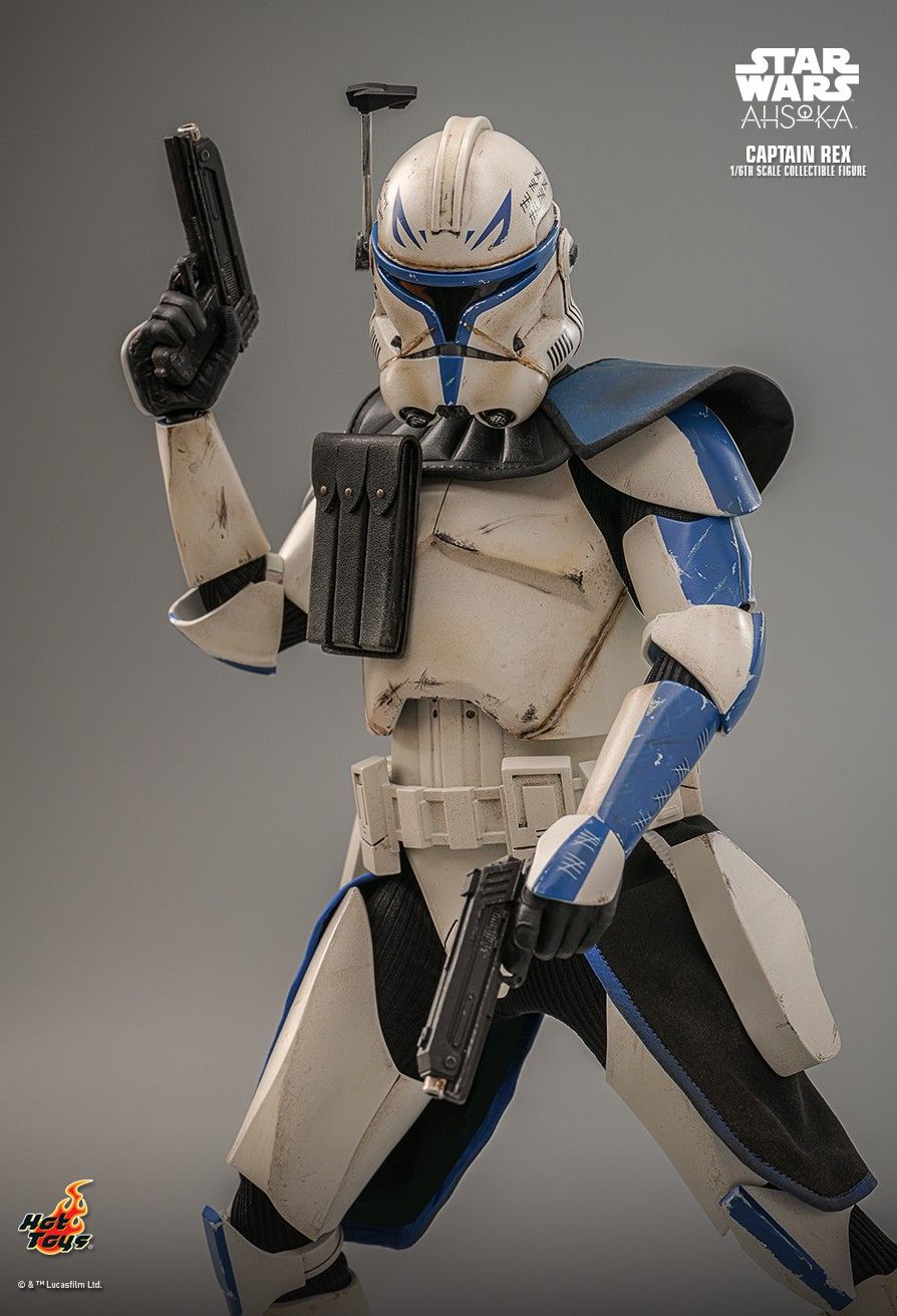 NEW PRODUCT: HOT TOYS: STAR WARS: AHSOKA™: CAPTAIN REX™ 1/6TH SCALE COLLECTIBLE FIGURE 4124