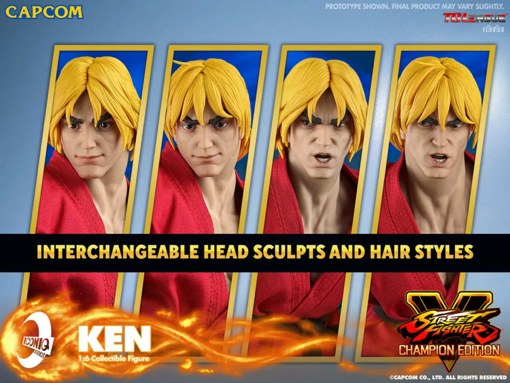 NEW PRODUCT: Iconiq Studios: "Street Fighter V" Ken Masters 1/6 Scale Action Figure 816