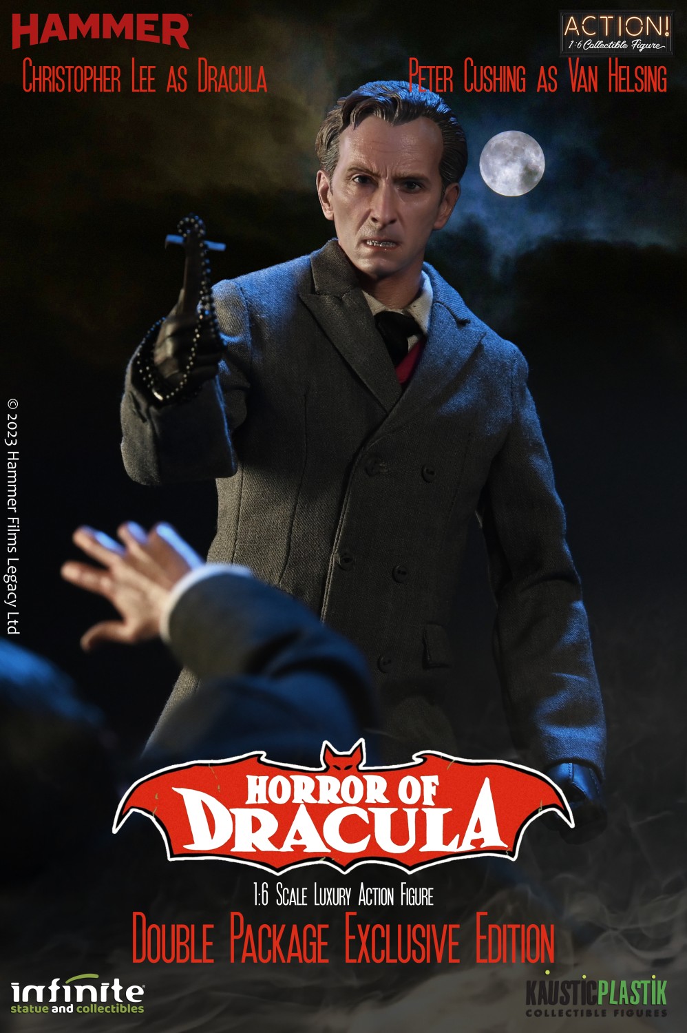 horror - NEW PRODUCT: Kaustic Plastik & Infinite Statue: 1/6 scale Horror Of Dracula: Dracula & Van Helsing action figures 922