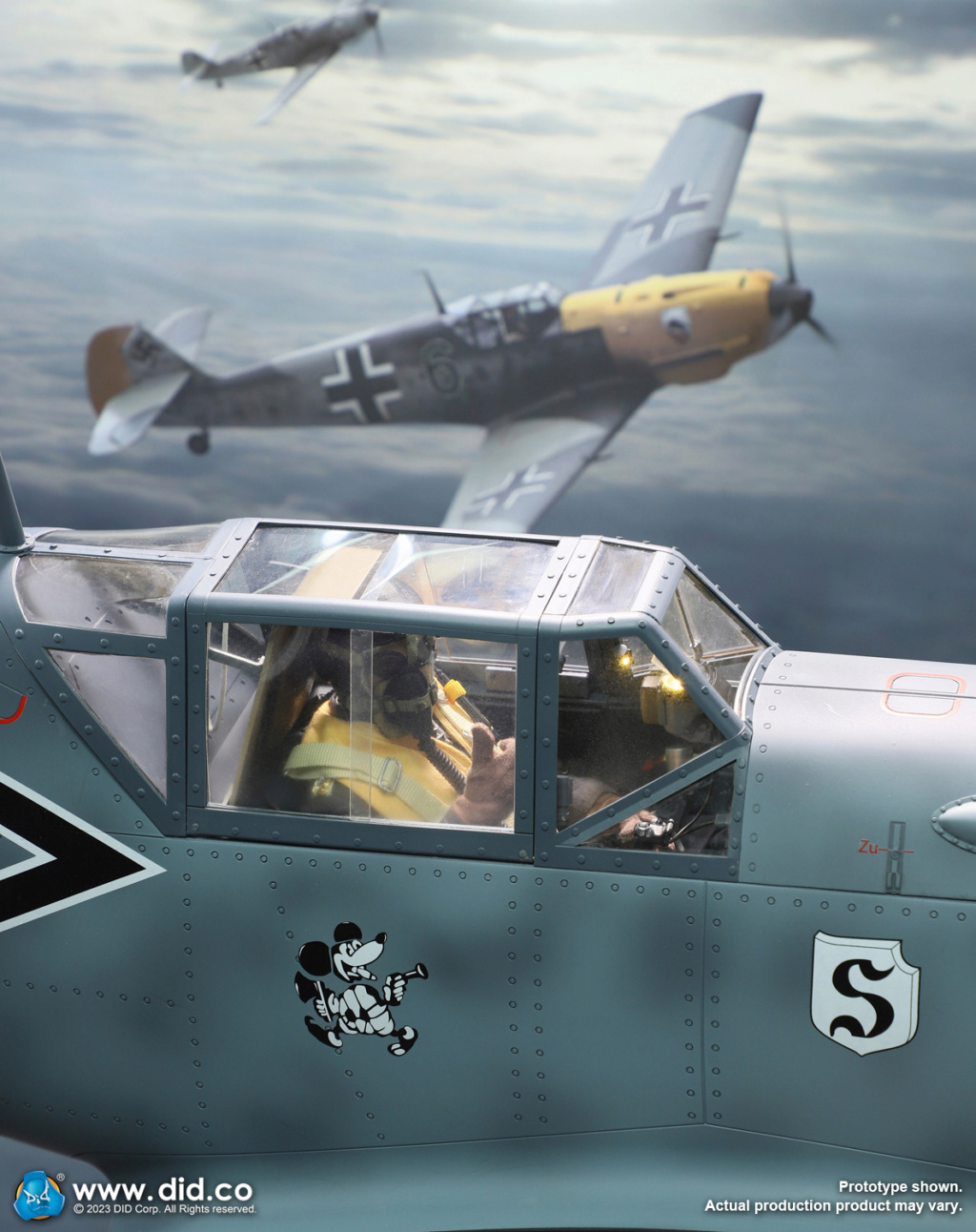 accessory - NEW PRODUCT: DiD: 1/6 scale Bf 109 Cockpit (2 Versions: Grey Blue & Sand) E6006512