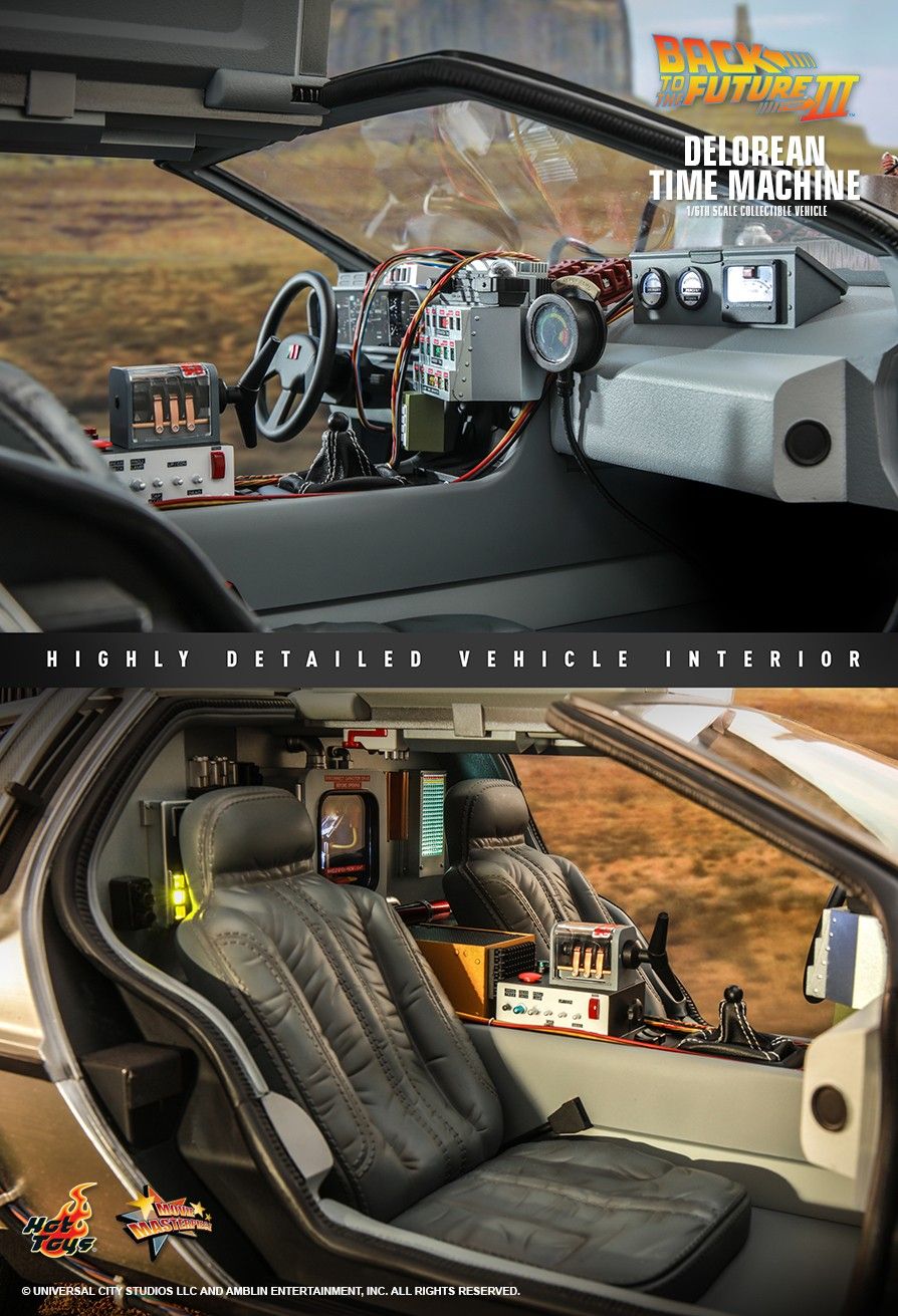 Accessory - NEW PRODUCT: HOT TOYS: BACK TO THE FUTURE III: DELOREAN TIME MACHINE 1/6TH SCALE COLLECTIBLE VEHICLE Pd170521
