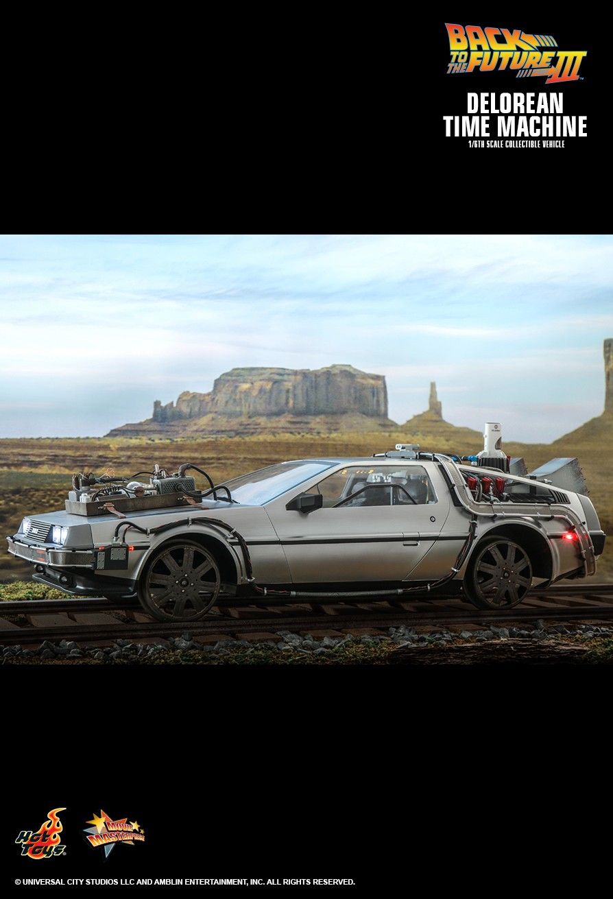 Delorean - NEW PRODUCT: HOT TOYS: BACK TO THE FUTURE III: DELOREAN TIME MACHINE 1/6TH SCALE COLLECTIBLE VEHICLE Pd170525