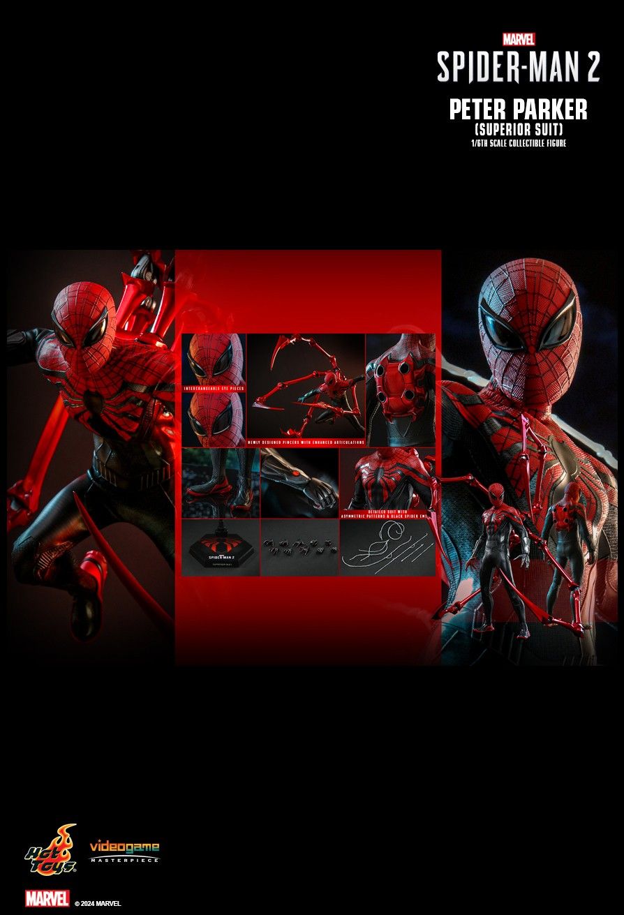 hottoys - NEW PRODUCT: Marvel's Spider-Man 2 Peter Parker (Superior Suit) Pd170711