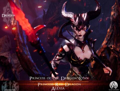 War Story 1/6 WS019A Dragon Princess Silver Dragon Anastasia