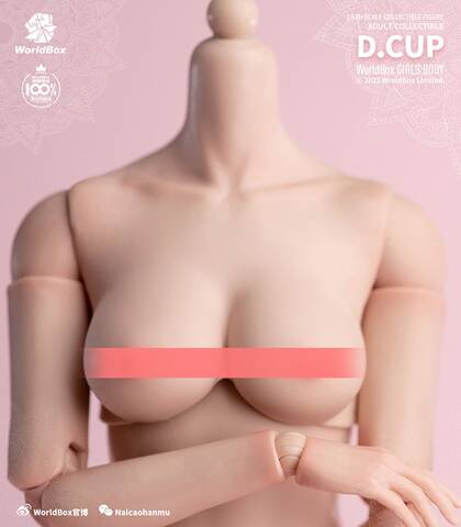 NEW PRODUCT: Worldbox: 1/6 female body interchangeable bust chest piece  (different bust sizes)