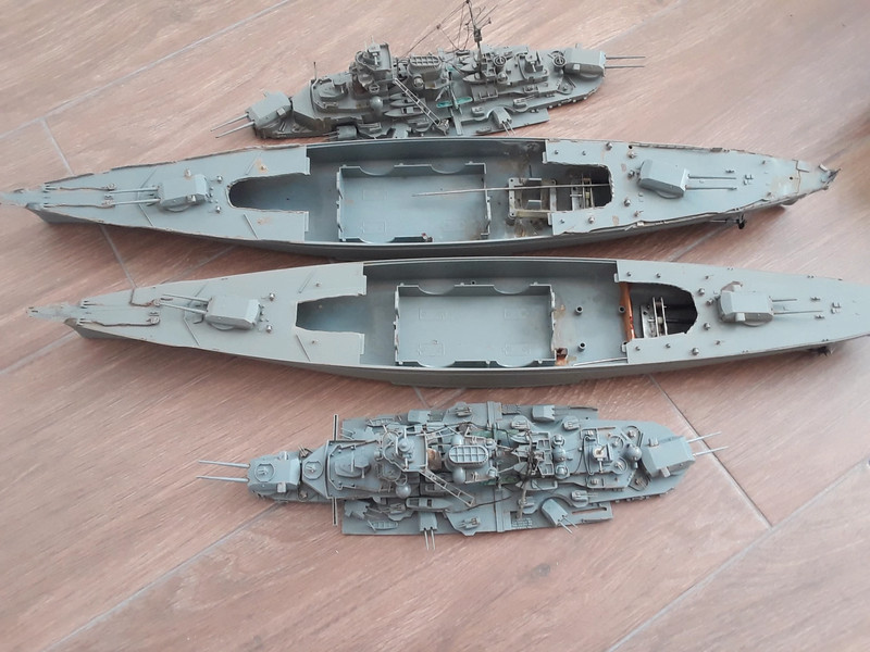 Ces maquettes de Bismarck et Tirpitz sont-elles récupérables ? 16872413